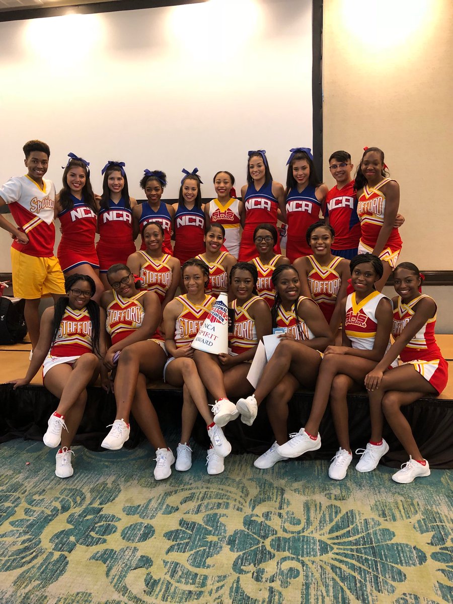 SMSDHigh's tweet image. Varsity Cheer brought home the trophy for Top Team Chant and also received 3 superior ribbons for Team Cheer, Team Chant, and Band Chant at camp last week. They were also recognized in three other categories and were awarded the NCA Spirit Award. #SpartanPride #CommittedtoSMSD