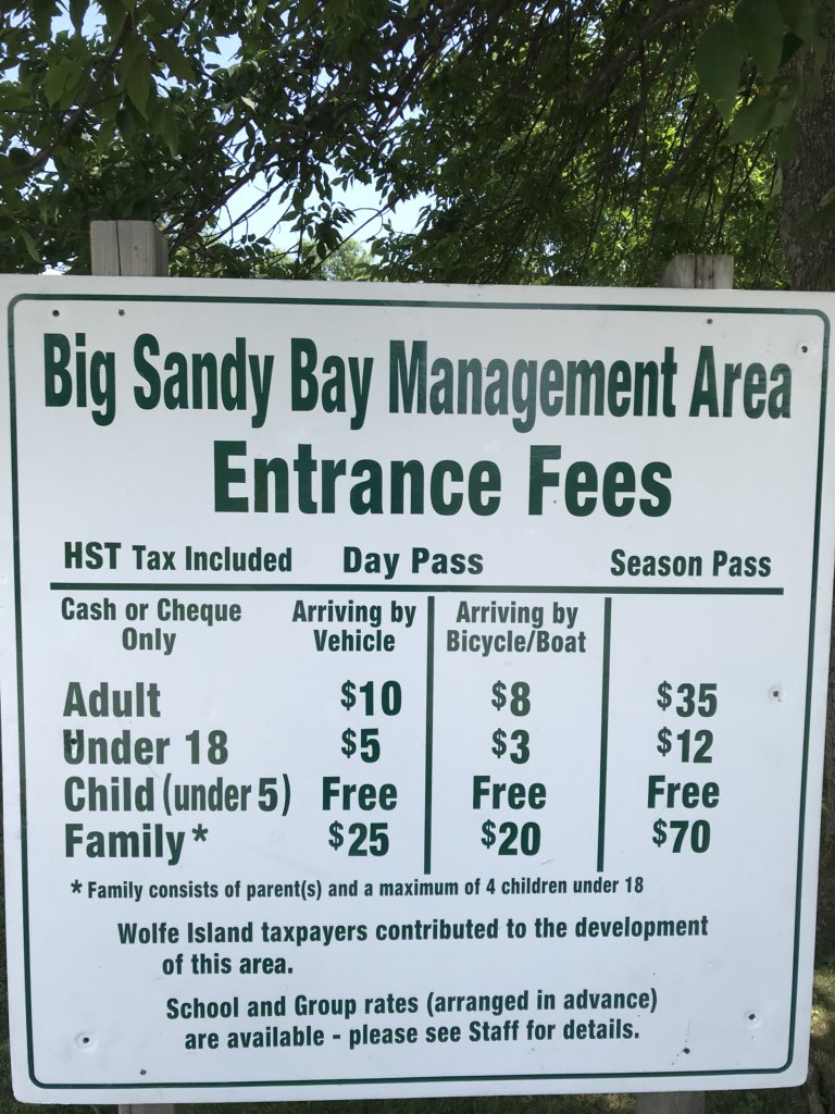 Just a friendly reminder from your staff here at Big Sandy Bay that we do charge entance fees for the beach from the May long weekend until Labour Day. If you plan on visting us frequently, we highly reccomend purchasing a seasons pass for yourself or your family! #beachdays