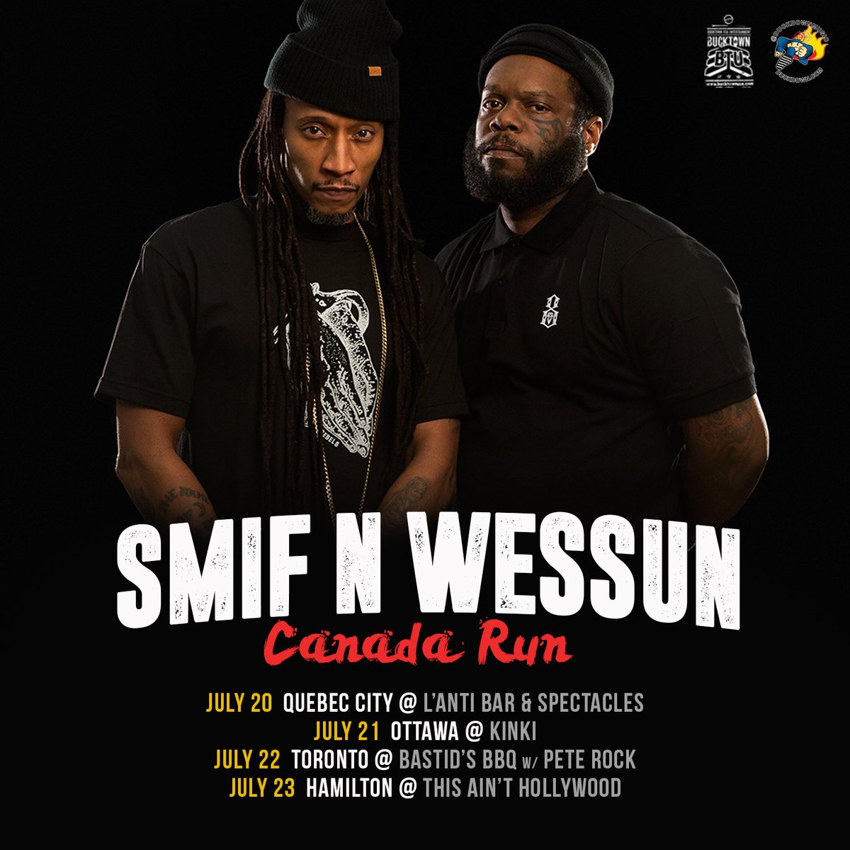 DuckDownMusic's tweet photo. 🍁 CANADA RUN. 

@Smifnwessun are live in Canada this month, get tickets and showtimes here -> https://t.co/4w5BdqH7A9 https://t.co/0xharAAlMR
