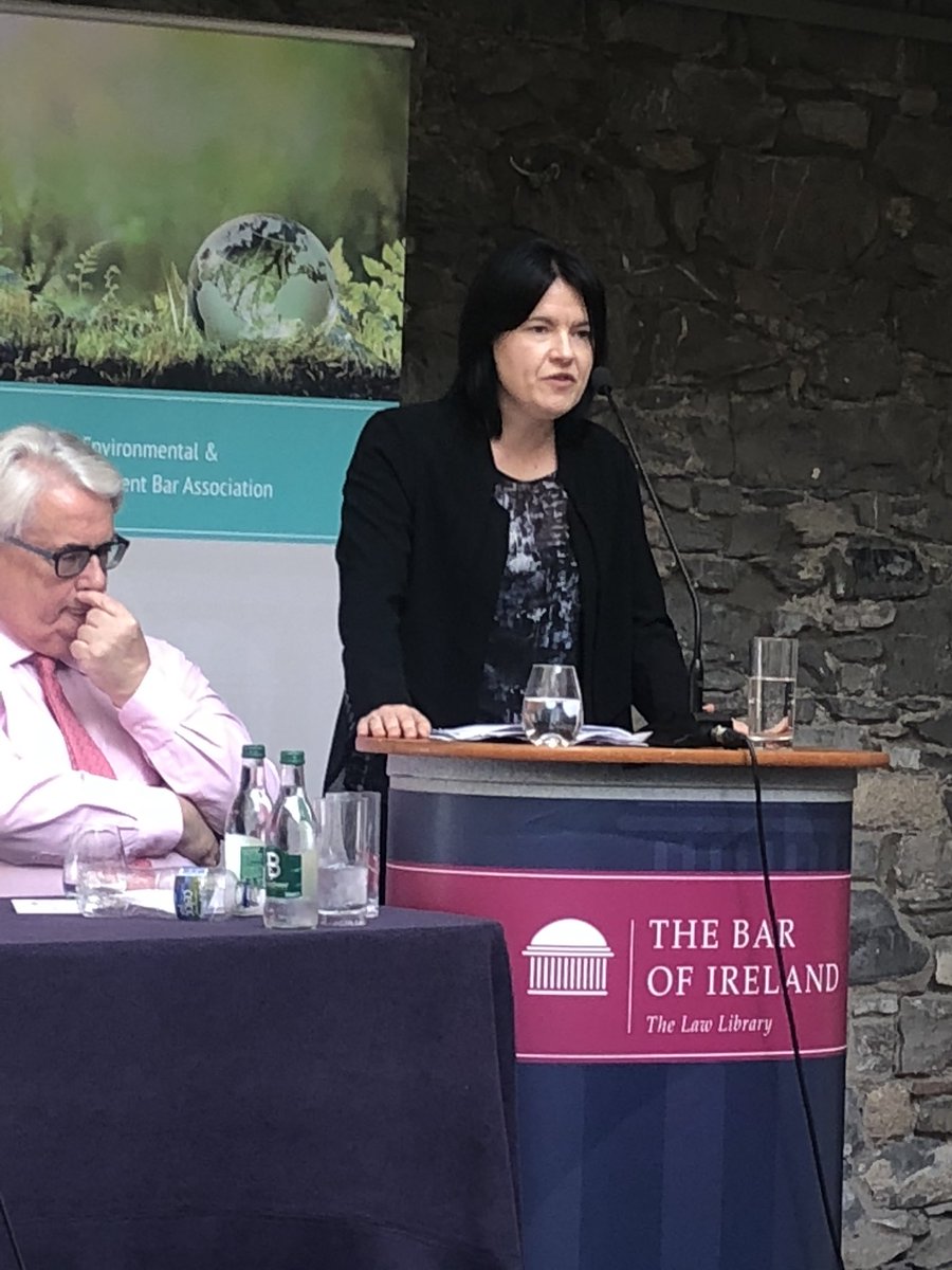 MemabyrneBL's tweet photo. The AG, Prof Aine Ryall and @MurphyEoghan addressing the EPLGBA @TheBarofIreland - interesting issues raised for the year ahead #locusstandi #housing #planning #clearlegislation #eulaw https://t.co/O6yVrC4nyx