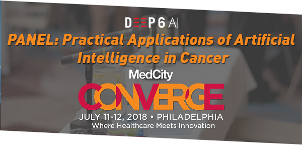 On my way to <a href="/medcitynews/">MedCity News</a> CONVERGE to join the panel on "Practical Applications of AI in Cancer" tomorrow, July 11, at 9 AM: bit.ly/2N1eWe4 #MedCityCONVERGE #oncology #clinicaltrials #endcancer