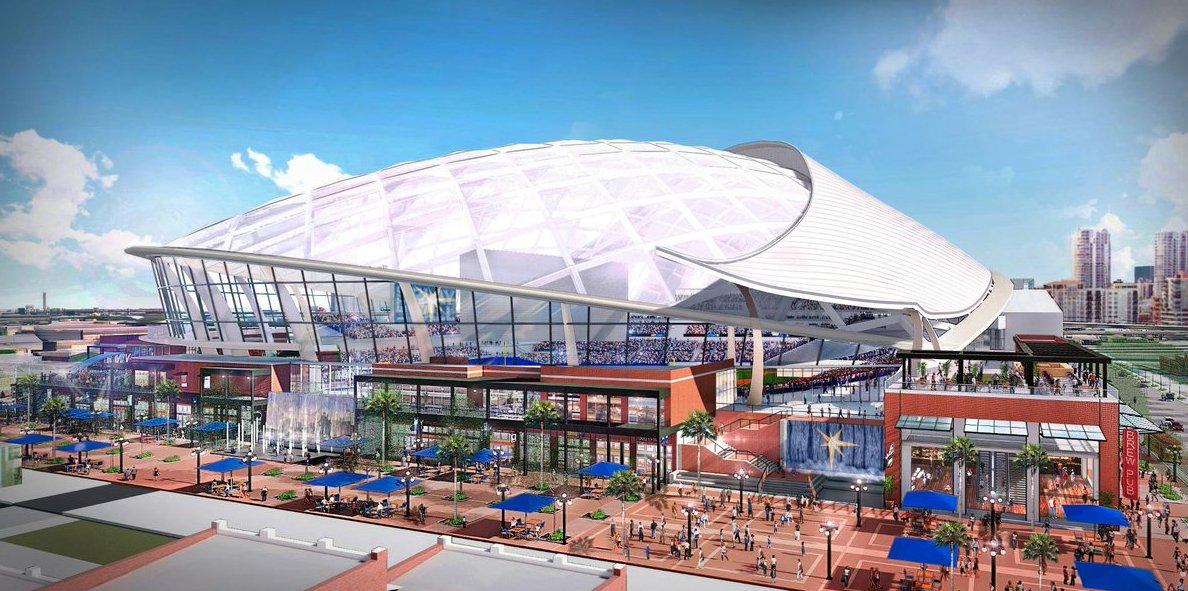 SInow's tweet photo. The Rays reveal their new park design 🔥 (via @RaysBaseball) https://t.co/huh4pKaFwj