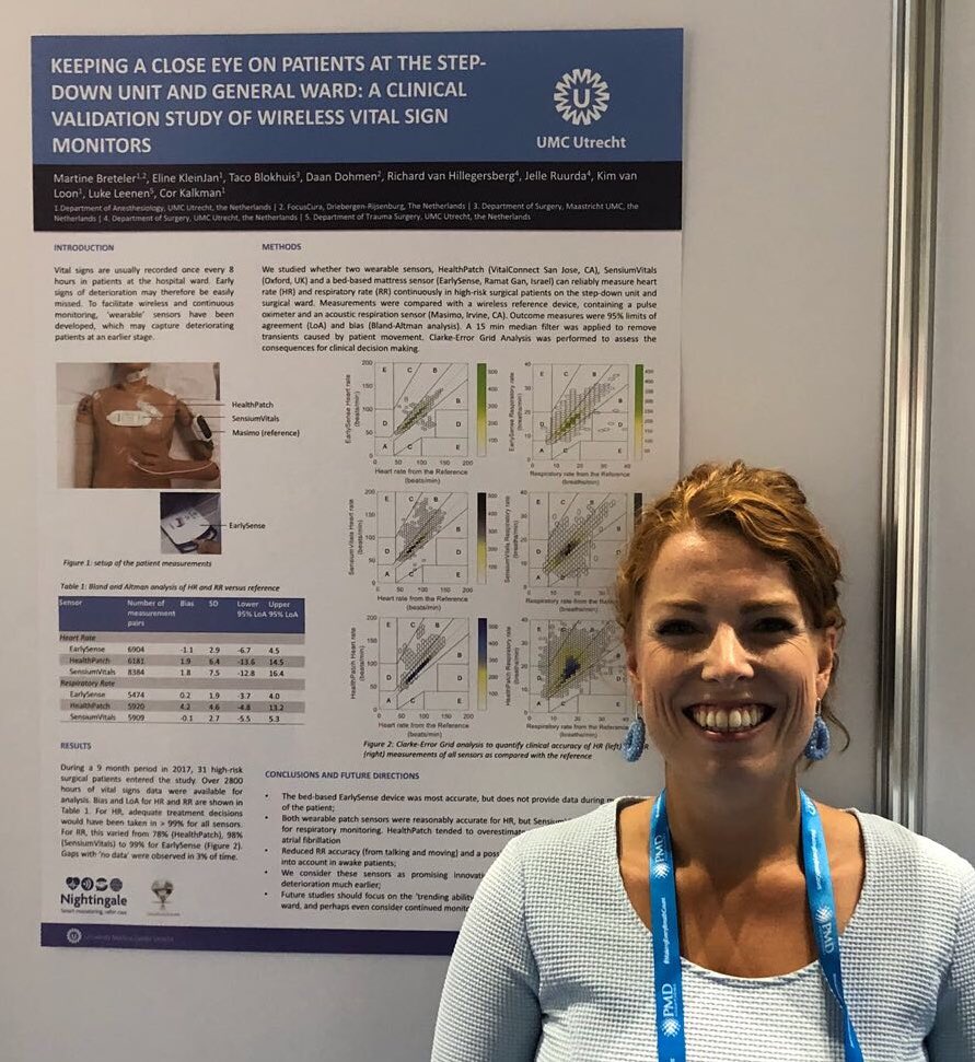 Very grateful to have received the award for Best of the Abstracts on wireless vital signs monitoring of the <a href="/Int_SRRS/">Int SRRS</a> #RRS18 <a href="/NFU_eHealth/">Citrienprogramma e-health</a> <a href="/Nightingale_EU/">Nightingale-H2020</a>