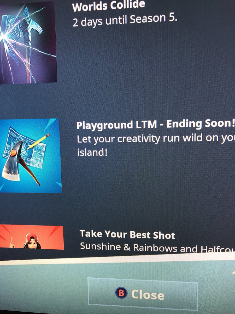 thomasutton21's tweet photo. @FortniteGame why does it have to end soon just keep it please https://t.co/vVQKRULR1v