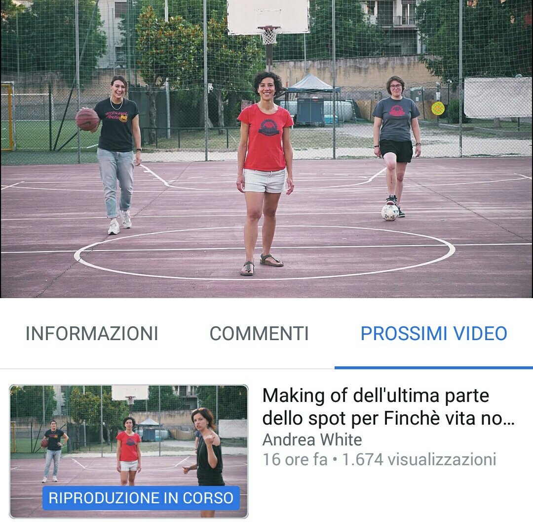 Un piccolo montaggio del #backstage
dello spot di invito ai tornei di #basket #calcio5 #pallavolo di #FincheVitaNonCiSepari 2ed. 
Per #autodeterminazione delle #donne contro #femminicidio e la #violenzadigenere
Ci sarà da divertirsi! 

Video completo
➡️m.facebook.com/events/2407378…