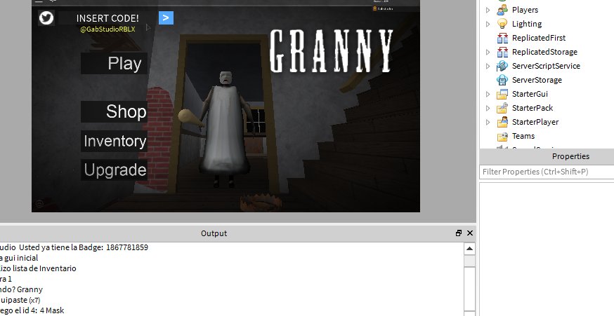 All granny codes in roblox