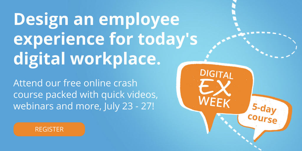 PeopleDoc_Inc's tweet photo. Registration is open! Join us for the first Digital Employee Experience Week! Learn everything you need to know (in just 10 mins a day) to design an #EmployeeExperience for the digital workplace. https://t.co/9tXuRIfOoS #DigitalEXWeek https://t.co/UQHGeTBiYX