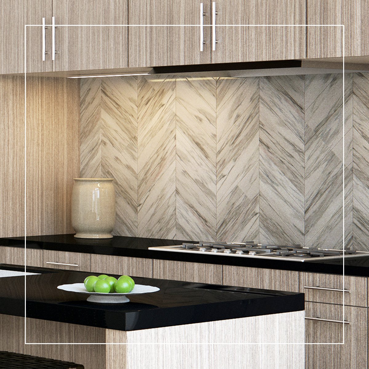walsh360atx's tweet photo. This #TileTuesday, we only have eyes for the @WalkerZanger #chevronpattern in our Modern Interior Package 😍 https://t.co/FX9LuDtFxH