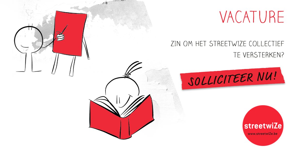 📣 VACATURE!!! We zijn op zoek naar een Content Developer om mee het portfolio van StreetwiZe te versterken en theorie om te zetten in hands-on training materiaal 📚 Meer info op streetwize.be/nl/vacature-st… #vacature #bejobs