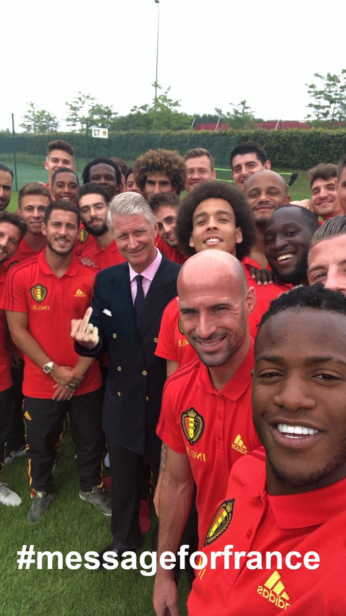 #messageforfrance #FRABEL #BEL #Russia2018WorldCup #Belgium #RedTogether BRING IT ON! 👿