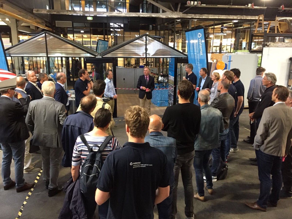 ProdockAdam's tweet image. Opening innovatie kas Waternet!