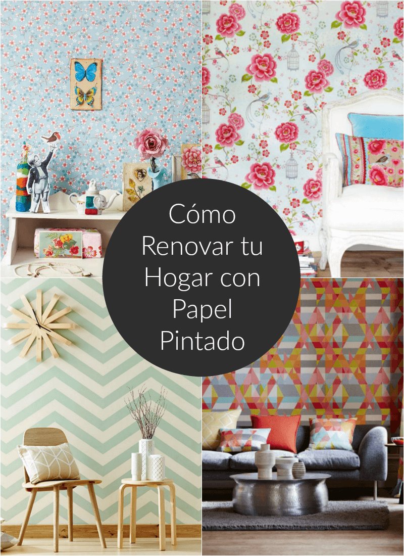 El papel pintado ¡Una de las mejores formas de cambiar nuestra casa y ahorrar dinero! 👌👌👌 #Decoraciones #DecoraciónCreativa goo.gl/U7Zrq1