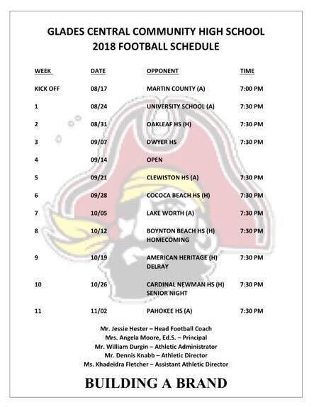 It’s official #2018Schedule