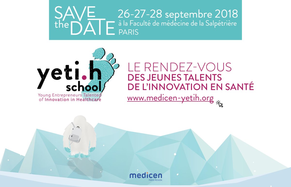 3 Prime Lab est partenaire de l’événement yeti.h school, le rendez-vous des talents de l’innovation en santé ! Une expérience multidisciplinaire et collaborative unique sur 3 jours ! Plus d'info sur : medicen-yetih.org
Rendez-vous en septembre !
#innovation #santé