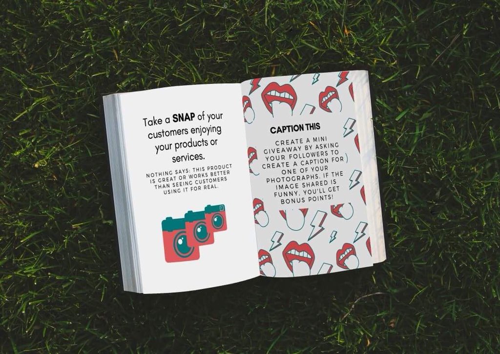 LucysHall's tweet photo. The little book of #socialinspiration is (morebor less) here! It’s an A6 book packed to the brim of social media content ideas. 
The idea is that you open it on any page and get some inspiration for your next post! 
I’m excited! Get yours: https://t.co/SQ5bdVRVfx https://t.co/yVXkLAy3pX