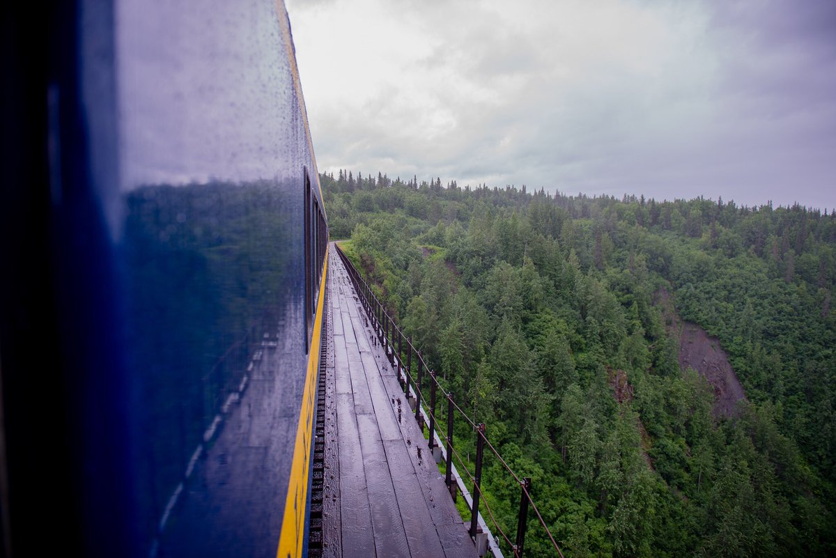 There is something very magical about trains 🚂. It has more to do with how they get you to your destination then the destination it can get you to. The sounds, the motion, the views... take the time to experience the Alaska railroad #havecouchwilltravel #train #alaskarailroad