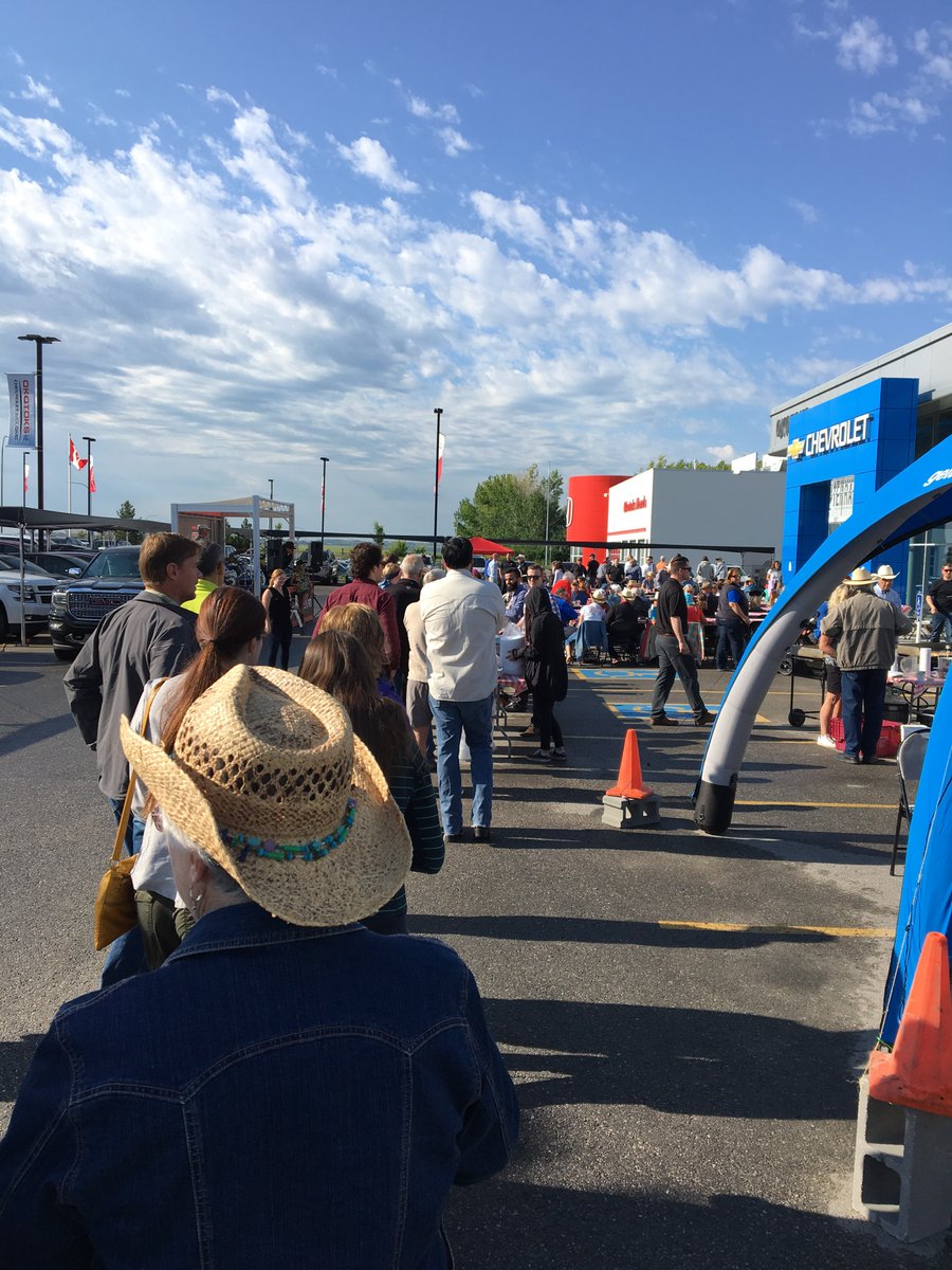 It’s a party down here at #okotoksgm! #stampede2018