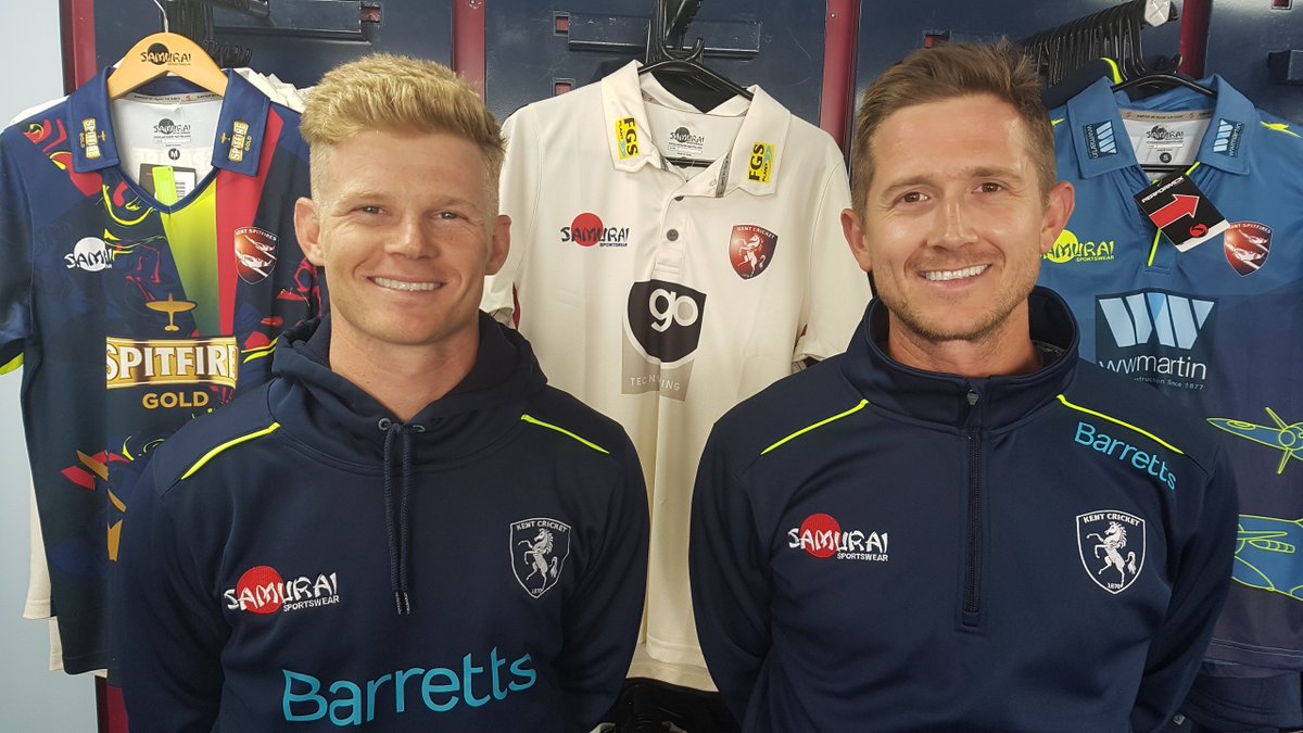 Sam Billings and Joe Denly. (Kent Official Twitter Handle )