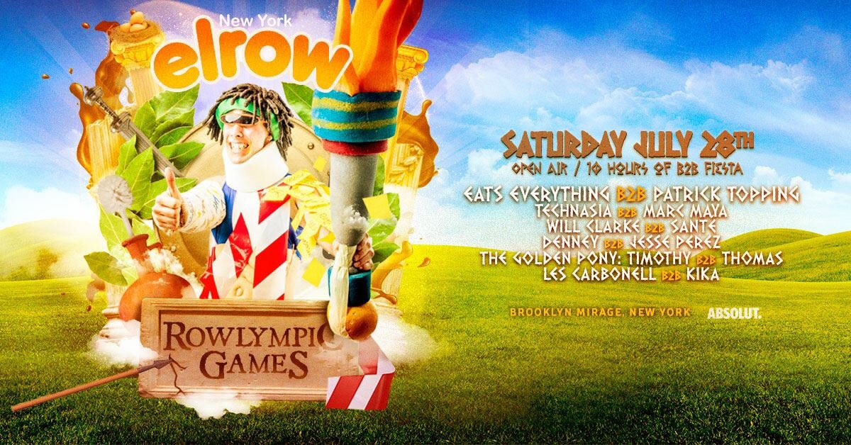 Just Announced: line up for <a href="/elrow_/">elrow</a> at the Brooklyn Mirage on 7/28