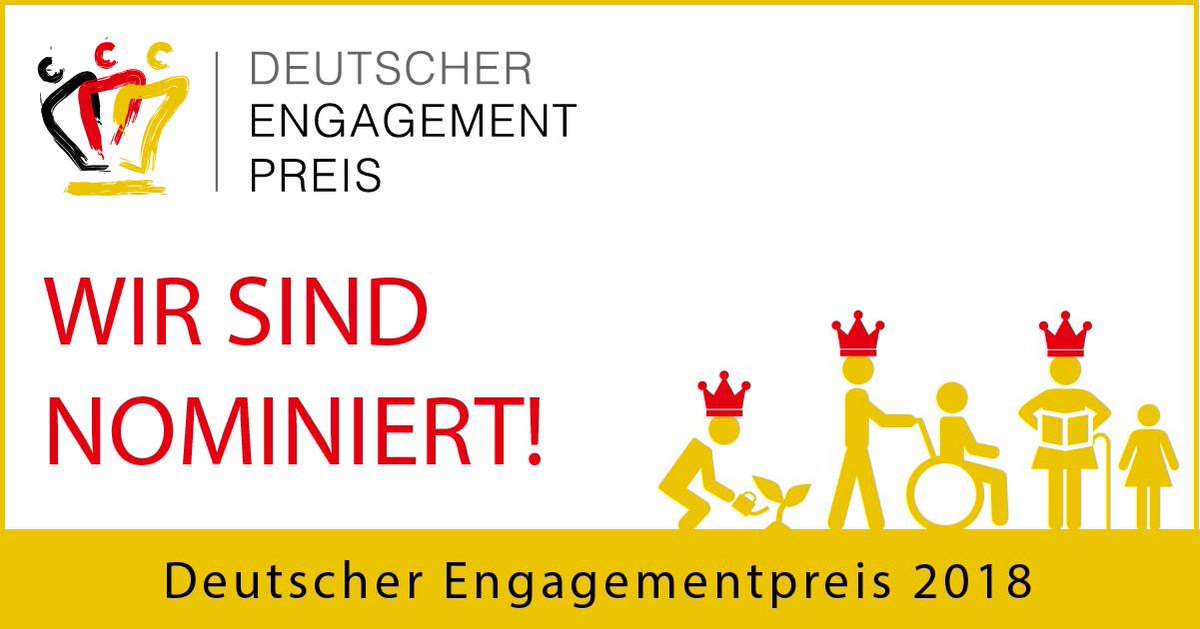 Wolfstraene's tweet photo. Nachdem wir den „Sonderpreis der Bundeskanzlerin“ bei startsocial abgeräumt haben, geht es spannend weiter: Wolfsträne e.V. ist für den Deutschen Engagementpreis nominiert! Ab 12.09. kann online abgestimmt werden unter https://t.co/JhHjQa0Vot https://t.co/chNRvDKvgb