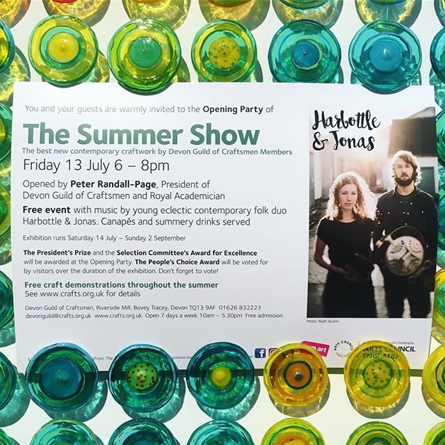 make_southwest's tweet photo. It’s our summer party this Friday! Come along if you can. We’ll arrange some sunshine .
.
.
#summerparty #devonguildmember #devonguildofcraftsmen #craftindevon #craftsmanship @pennycarter.glass @harbottleandjonas #summercocktails #summercanapes https://t.co/MhE2V9viuC https://t.co/cLVS4x2oUM