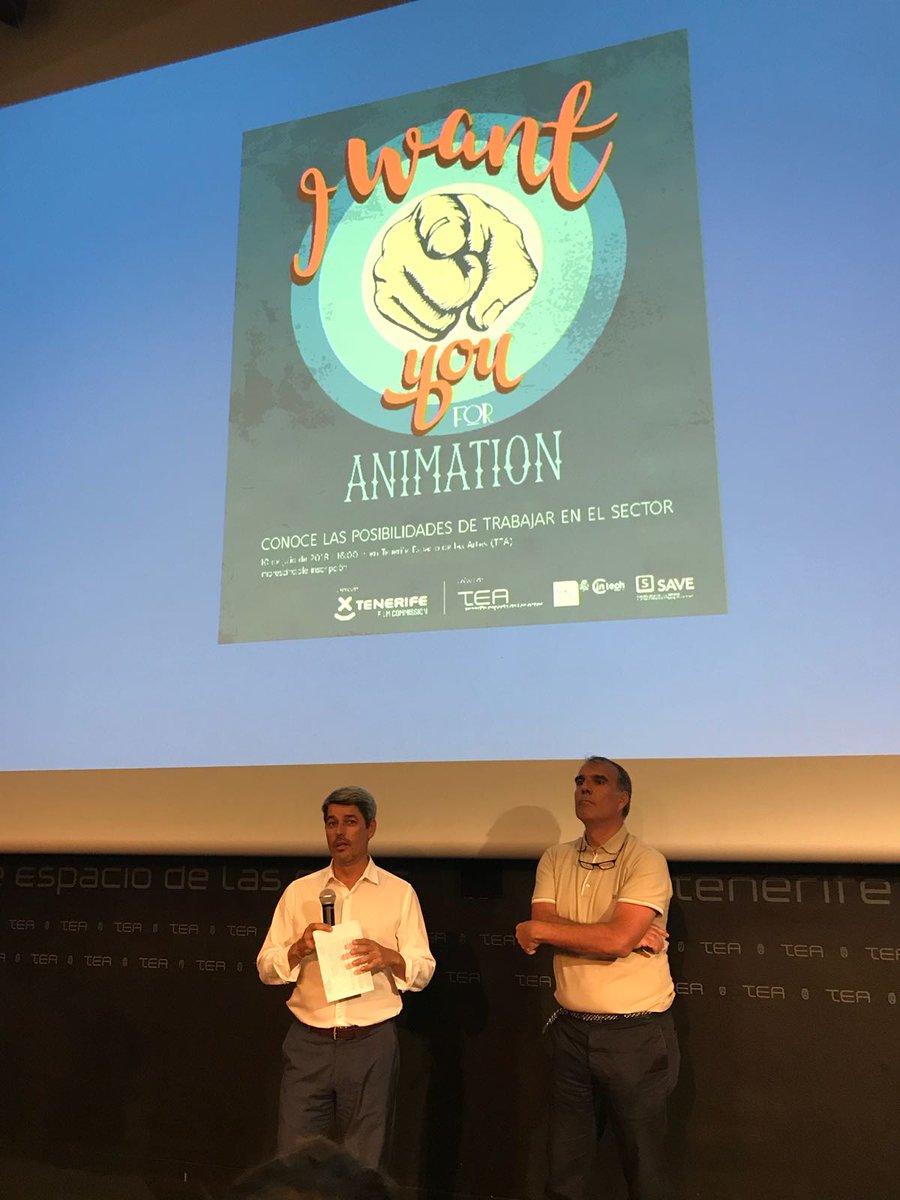 BtgLab's tweet photo. Arranca en el @teatenerife la jornada #IWantYouForAnimation para acercar a estudiantes, profesionales, centros de formación y empresas de #Animacion de #Tenerife organizado por @TenerifeFilm en colaboración con @SaveAsociacion @tenerife2030 @INtechTenerife y @teatenerife https://t.co/ihsGrB70bC