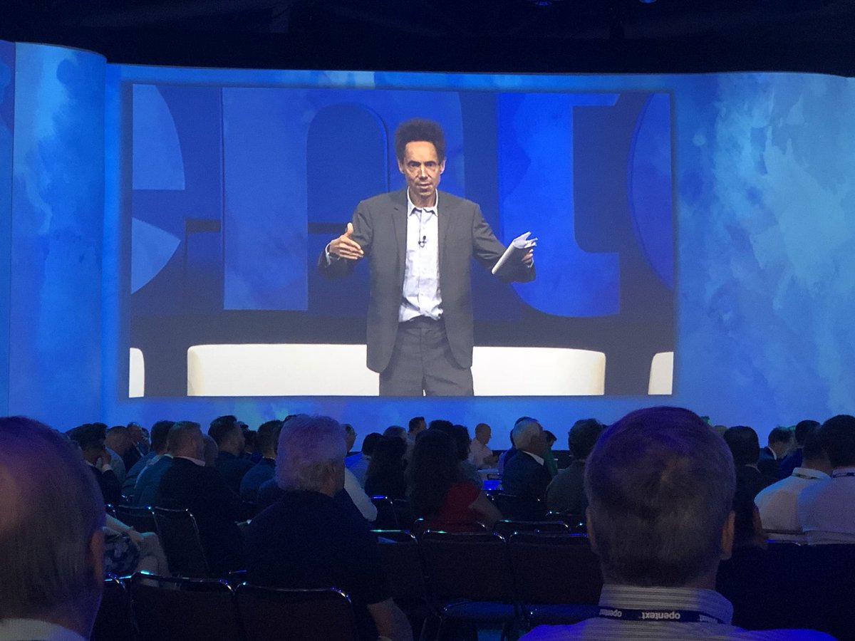 Malcolm Gladwell speaks about an amazing concept of strong link and weak link organisations at OpenText Enterprise Word 2018  #Toronto #OTEW <a href="/InsideGladwell/">[ Malcolm Gladwell ]</a>