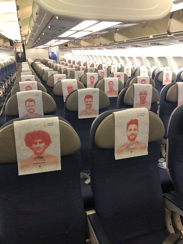 800 Belgische <a href="/BelRedDevils/">Belgian Red Devils</a>  fans met speciale fanvluchten van <a href="/FlyingBrussels/">Brussels Airlines</a> en #theaviationfactory  vertrokken vanuit Brussel naar Sint Petersburg voor WK match #FRABEL van vanavond:  facebook.com/13109317030459…