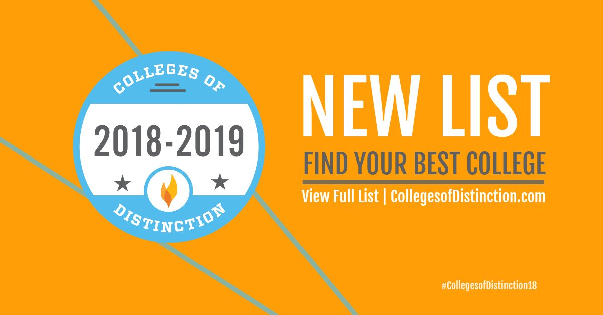 CoDSchoolSearch's tweet photo. Find your best college by choosing an institution not based on rankings, but on the four distinctions. Explore #CollegesofDistinction's new list of schools that offer remarkable experiences that help them learn, grow, and succeed.
View Full List: https://t.co/QAolEGGbub https://t.co/WkayZChpd3