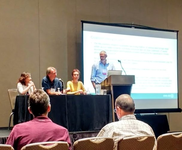 ELIXIREurope's tweet image. The first panel discussion on Global Coalition for #CoreDataResources with Christine Orengo (@CATHDatabase) , Cathy Wu (@uniprot) , Rolf Apweiler (@emblebi) and Niklas Blomberg (@ELIXIREurope)