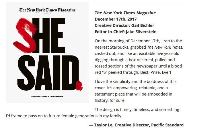 itstaylorle's tweet photo. Fun! Thanks for having me participate in the mid-year cover review @foliomag:

https://t.co/t3DPkvptM3 https://t.co/shxpKa14Gh