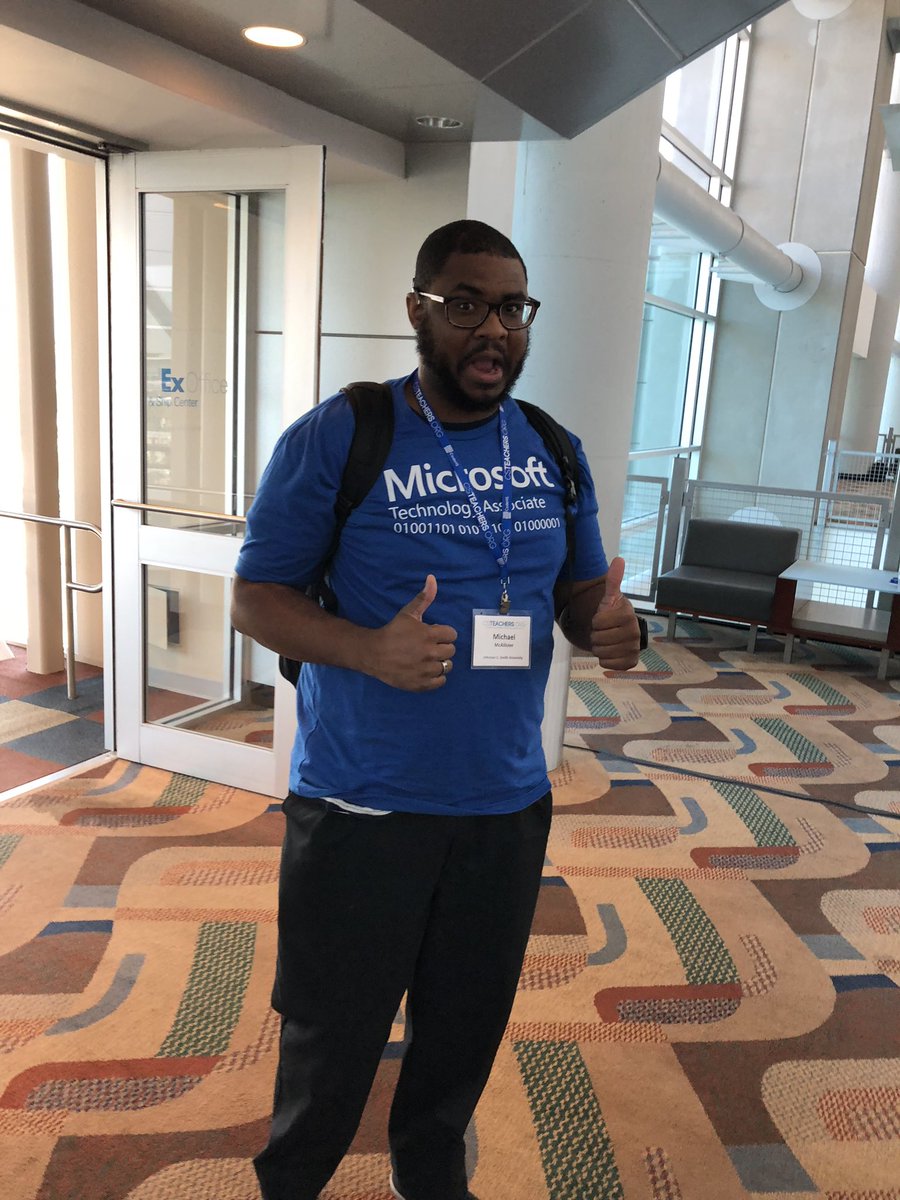 CertScott's tweet photo. #PassedMyMTA shirts in the wild at #CSTA2018 !
@csteachersorg @Certiport https://t.co/G5iGLVfykA
