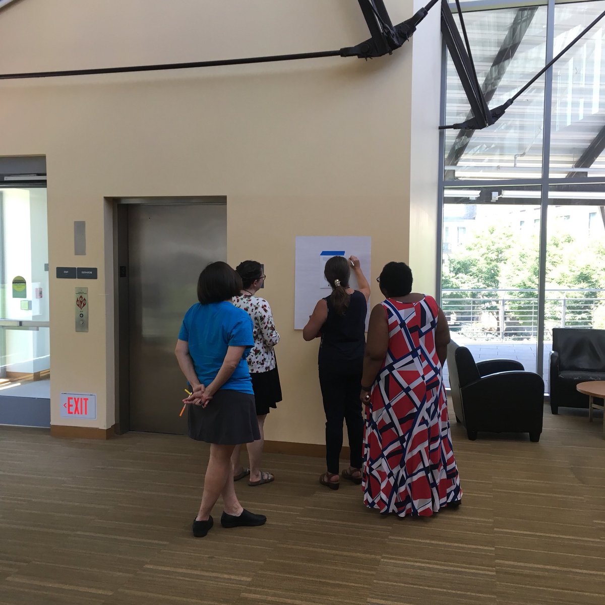 TTEFellowship's tweet photo. Shaking things up in the best way this morn, @remikalir & @Seecantrill combined there sessions & brought all the fellows together, working actively & collaboratively rn now... Annotating texts & writing their #civic #transformteachered futures! https://t.co/GraRmdnlcu