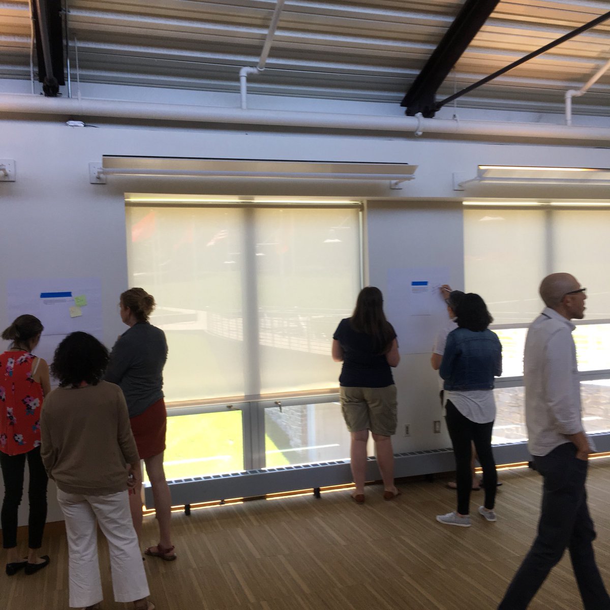 TTEFellowship's tweet photo. Shaking things up in the best way this morn, @remikalir & @Seecantrill combined there sessions & brought all the fellows together, working actively & collaboratively rn now... Annotating texts & writing their #civic #transformteachered futures! https://t.co/GraRmdnlcu