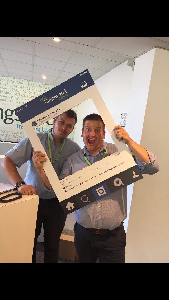 Our picture frame is@out for <a href="/kingswoodcamps/">Kingswood Adventures</a> come and grab your photo at reception! @Kingswood_ <a href="/kw_Grosvenor/">Grosvenor Hall</a> some of our amazing camp coaches are here posing!