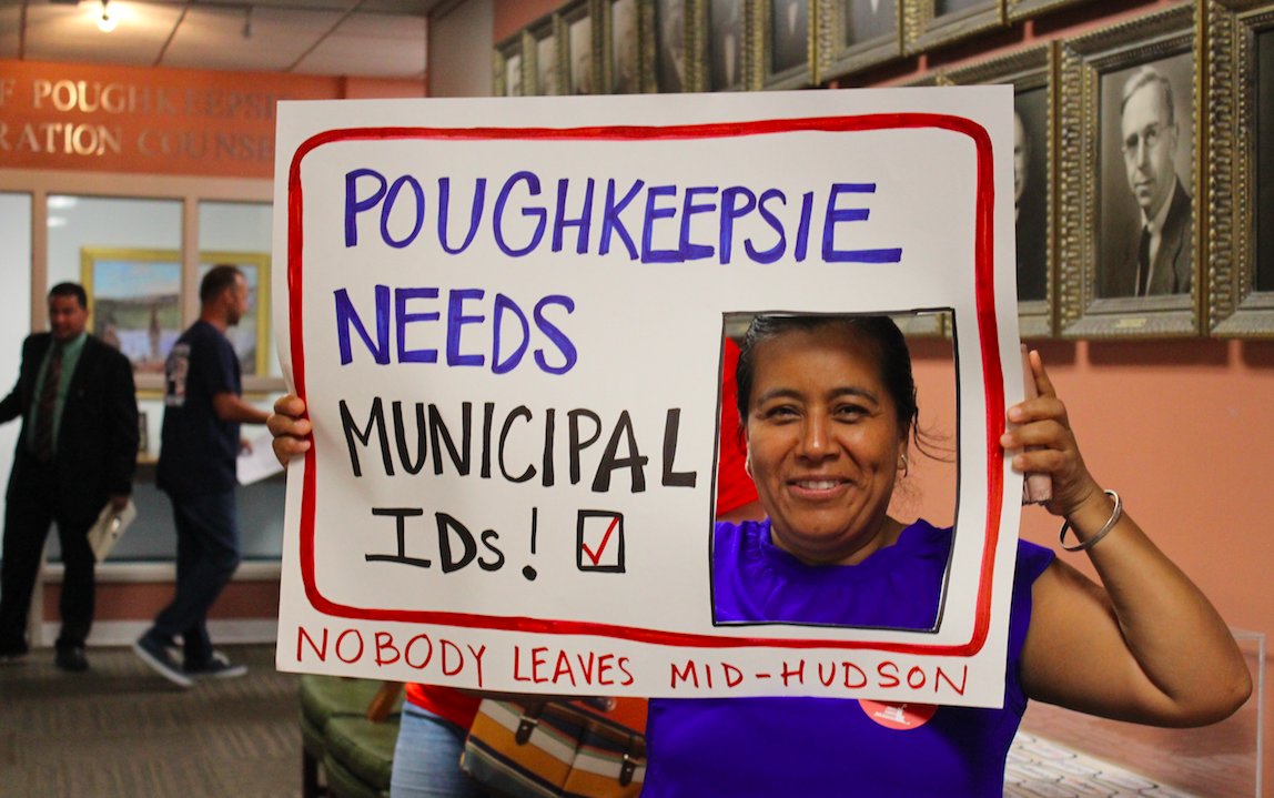 ForTheMany's tweet photo. We just won a Poughkeepsie Municipal ID program, making it the second program in New York State — and the first in the country to pass with a Republican mayor in office! Read the press release on our historic victory at https://t.co/QZha2FXCD8 https://t.co/iOUSvgEiCZ