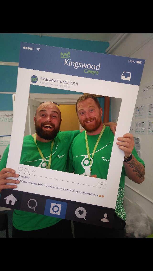 These two guys are our amazing camp directors! They are here to help so come say “hi” on the lines! <a href="/kingswoodcamps/">Kingswood Adventures</a> @Kingswood_ <a href="/kw_Grosvenor/">Grosvenor Hall</a>