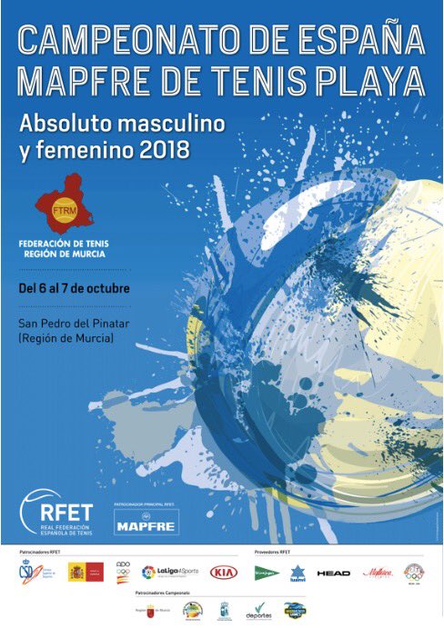 Tenis Playa 2018 Campeonato de España Mapfre beachtennisplayersclub.com/torneos-beach-…
