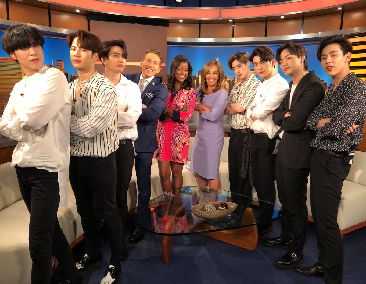 Auditioning to be the 8th member of @GOT7Official! ⭐️ @rosannascotto @loristokes @fox5ny