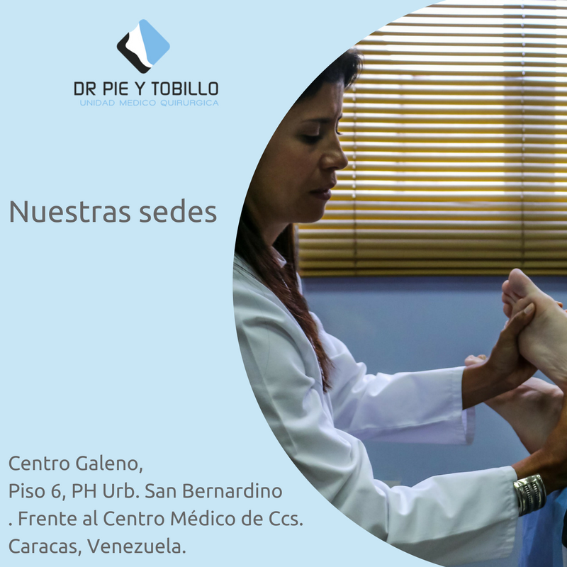 En Dr. Pie y Tobillo, te recordamos || Una de nuestras sedes: Centro Galeno, Piso 6, PH. Urb. San Bernardino. 
Pto. de referencia: Frente al Centro Médico de Ccs.

¡Estamos esperando por ti! 
••• 
#drpieytobillo #pies #tobillo #traumatologia #venezuela #españa #bilbao