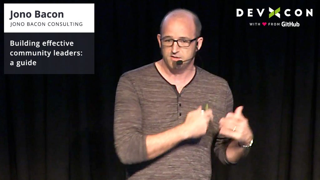 _devrel's tweet photo. Community strategist and author @jonobacon has the recipe for effective community leadership. You’ll need six key ingredients!
Have a read or a listen to the talk Jono gave at #DevXcon 2018 here: https://t.co/lF9ZDBwFb9
#community #devrel https://t.co/dUgugnAx0R
