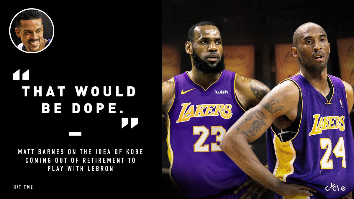 bycycle's tweet photo. LeBron &amp; Kobe would be 🔥. https://t.co/3PgxIKi0jM