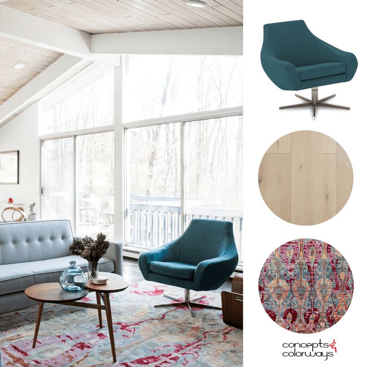 Do you like Mid Century Modern interiors? I sure do! ...especially when they have a pop of teal.

See more of this look on the blog today: buff.ly/2L1jLa6