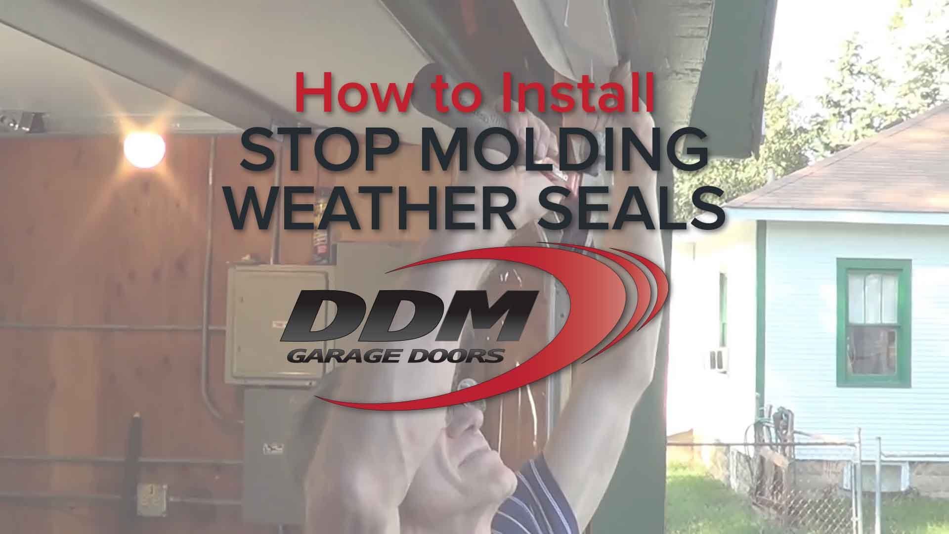 Ddm Garage Doors On Twitter Installing Pvc Stop Molding
