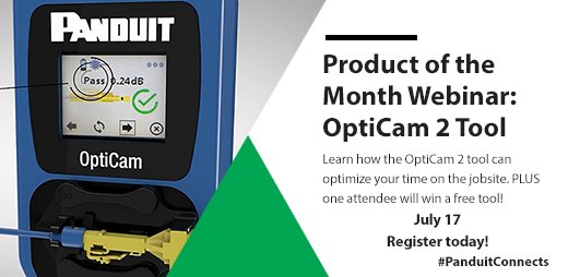 Panduit's tweet photo. Join us on July 17th for a webinar featuring the OptiCam2 Termination Tool! Stay up-to-date on the latest products that we offer and help grow your business. Register today to save your seat!
#PanduitConnects #Panduit #OptiCam2

Register here: https://t.co/gcEKEQTzvU https://t.co/ESKY7249XD