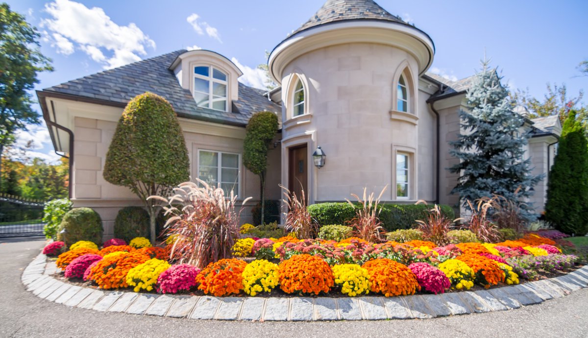 MonelloLand's tweet photo. With the warm summer weather here, it's the perfect time do #Residential Landscaping! This property used great contrasting colors in their choice of #Flowers, have an #OutdooKitchen, & a beautiful #Pool. Call today to start your home landscaping project 800-293-2042. #landscape https://t.co/o1dIKNGwvM