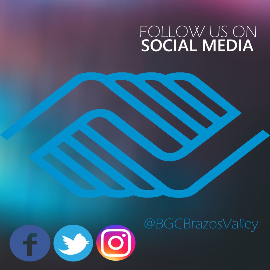 Boys and Girls Clubs of the Brazos Valley (@bgcbrazosvalley) on Twitter photo #TuesdayTrivia Did you know that we have accounts on Facebook, Twitter, and Instagram?? Plus, we made it easy for you, just search for <a href="/BGCBrazosValley/">Boys and Girls Clubs of the Brazos Valley</a> and you will find us! #TuesdayTrivia Did you know that we have accounts on Facebook, Twitter, and Instagram?? Plus, we made it easy for you, just search for <a href="/BGCBrazosValley/">Boys and Girls Clubs of the Brazos Valley</a> and you will find us!