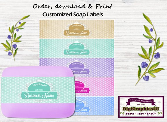 JadedOrchidStu's tweet image. Polka Dot Handmade Soap Labels, Soap Wrappers #bathandbeauty #soap @EtsyMktgTool etsy.me/2KJnLMU #soaptemplate #soapwrapper #soap
