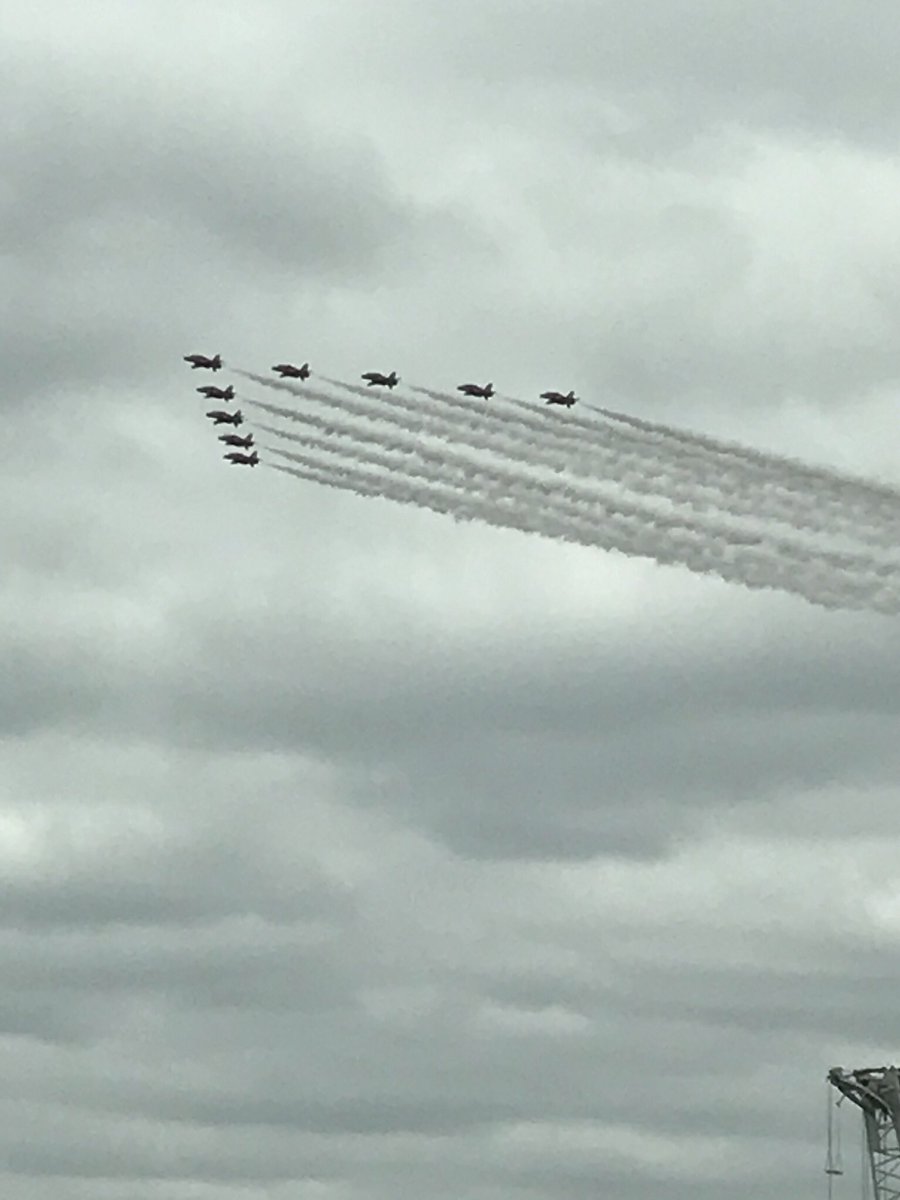 HickeyAnna's tweet photo. Rather spectacular view from @WavemakerUK today for the #RAF100 https://t.co/QlrLu6XUjj