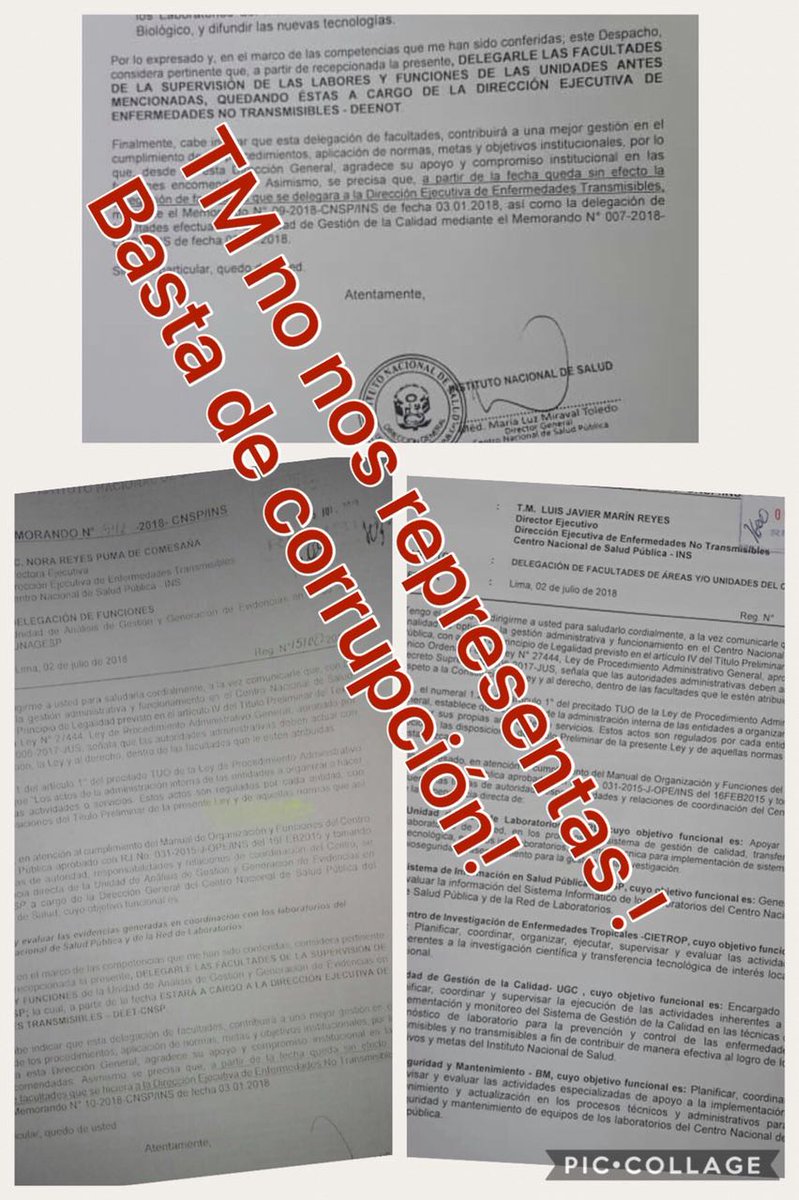 BiologiaP's tweet photo. _*@Minsa_Peru la salud NO puede estar en juego designando "CARGOS DE CONFIANZA" en el @INS_Peru las jefaturas deben ser ocupadas por profesionales competentes dado el poder de decisión u liderazgo que requiere el puesto, los @Cbiologosperu estamos indignados!! Quién quedó fuera? https://t.co/SU7DMlN122